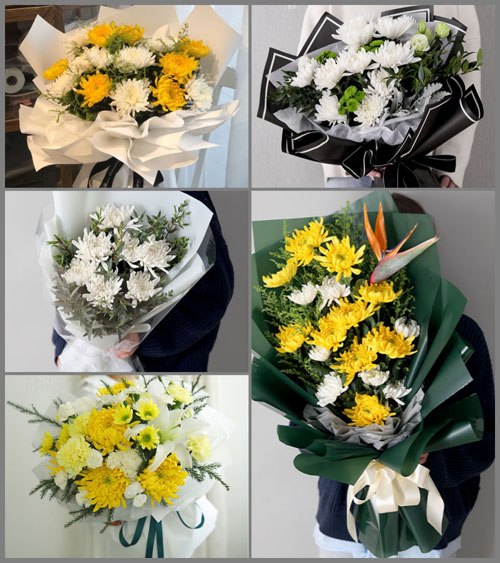 山东青岛胶州市胶东街道前丰隆屯村白事花束代送